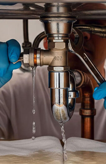 Plumber Fixing Leak